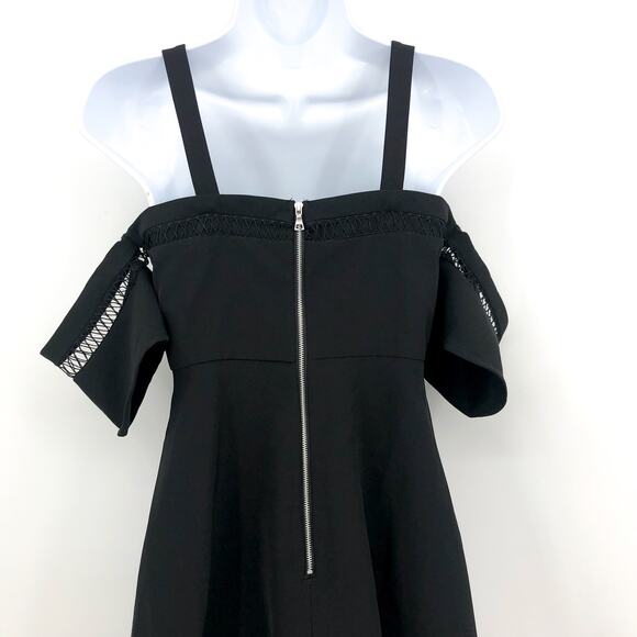 BARDOT JUNIOR Girl's Isla Cold Shoulder Dress Size 16 Black Back Zipper NWT - Picture 6 of 9